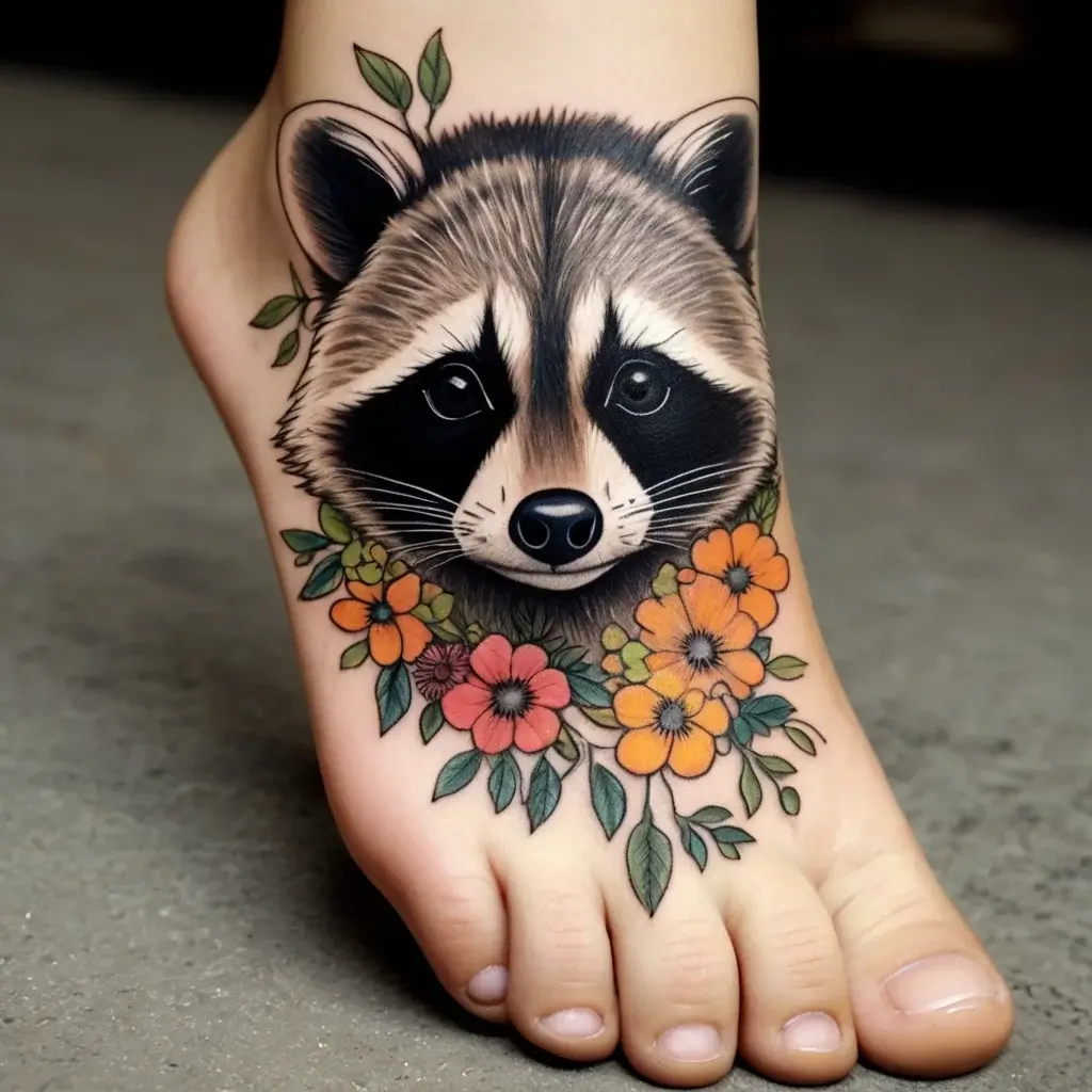 Raccoon tattoo (10)