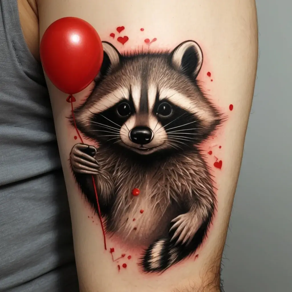 Raccoon tattoo (103)