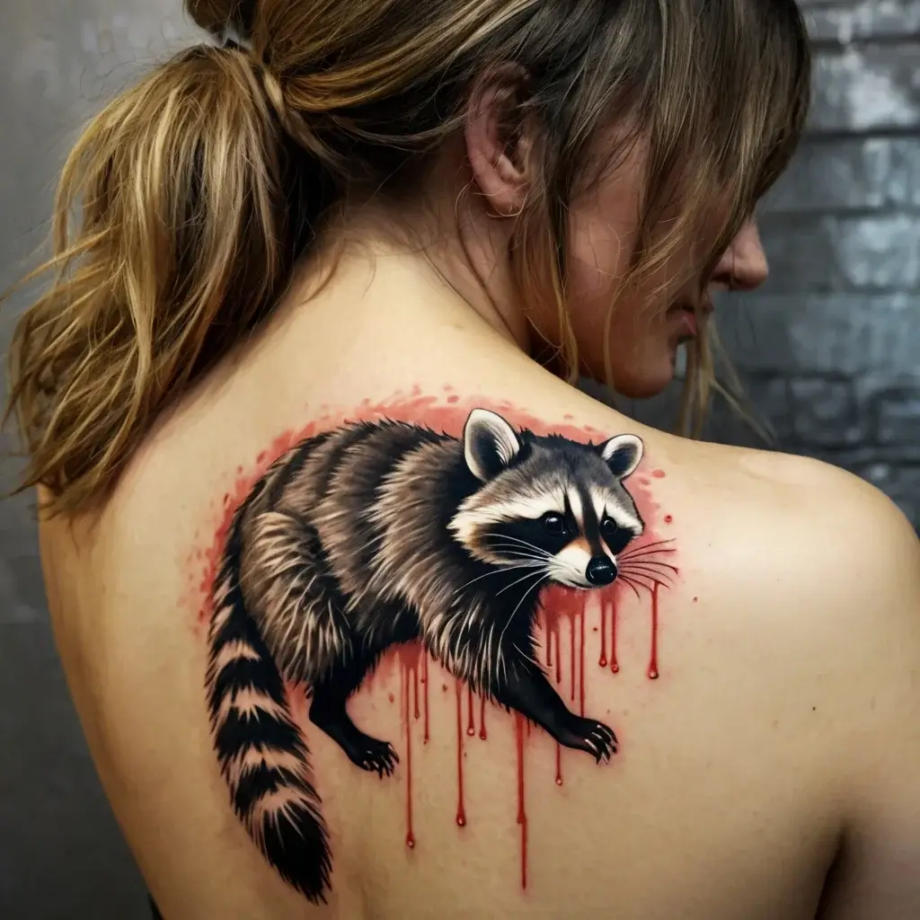 Raccoon tattoo (105)