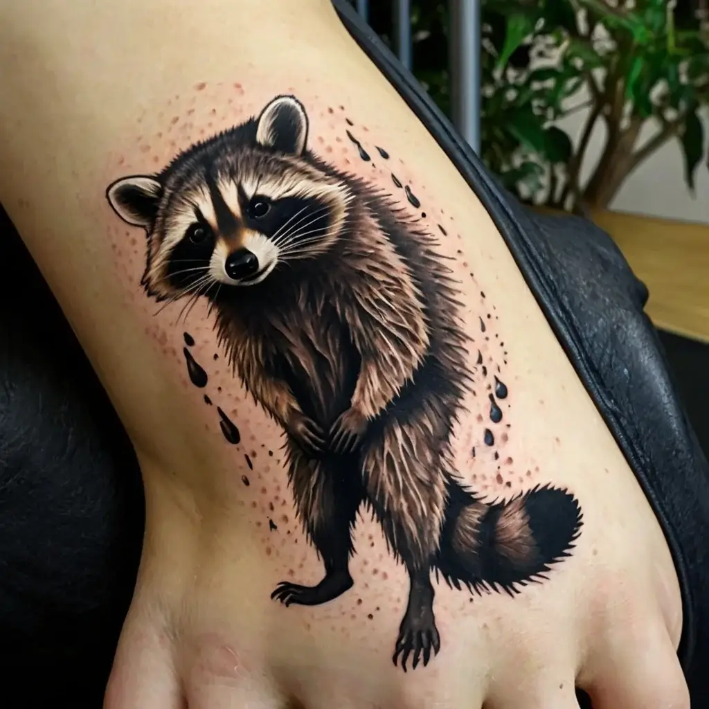 Raccoon tattoo (106)