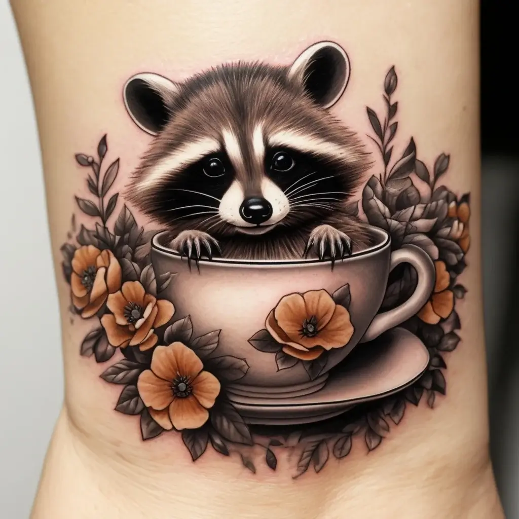 Raccoon tattoo (108)