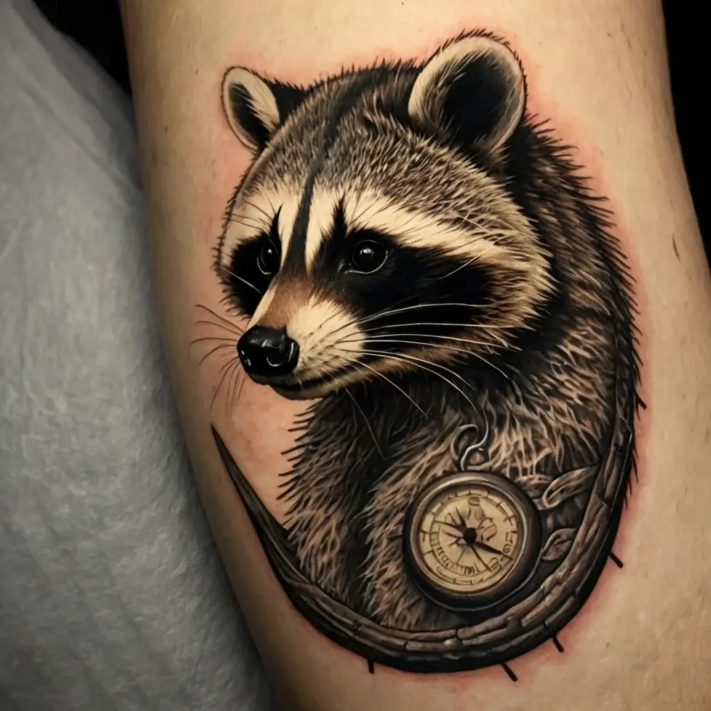 Raccoon tattoo (109)