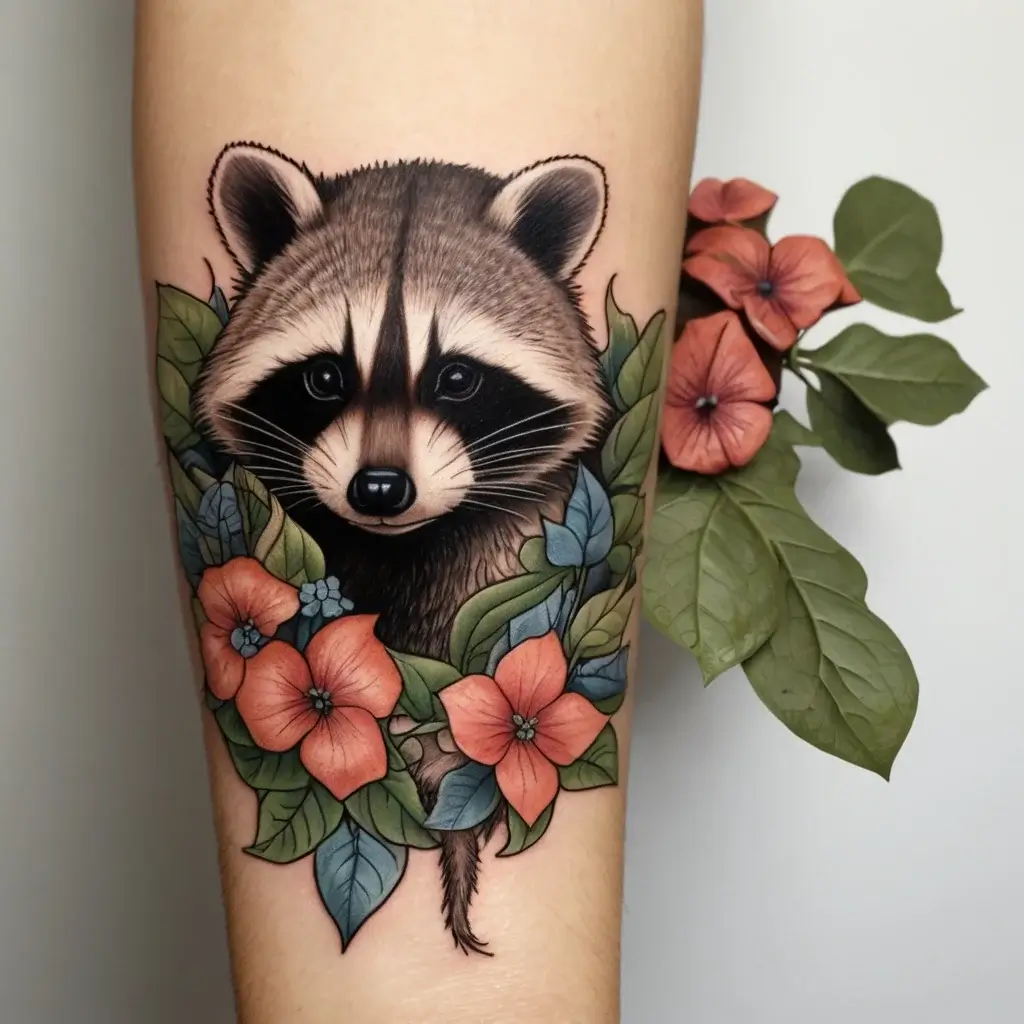 Raccoon tattoo (11)