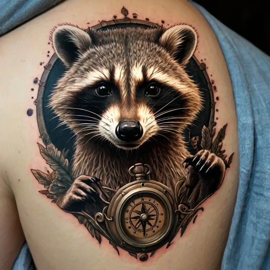 Raccoon tattoo (110)