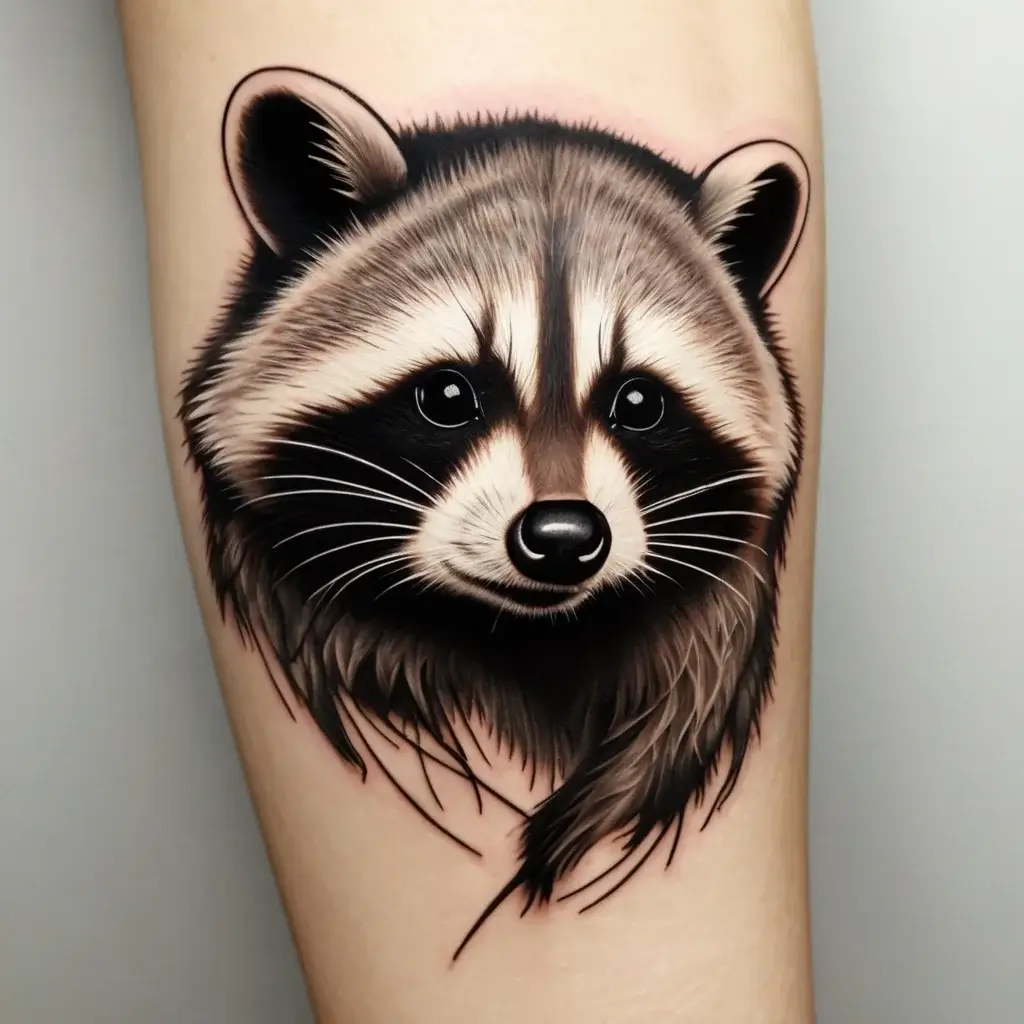 Raccoon tattoo (111)