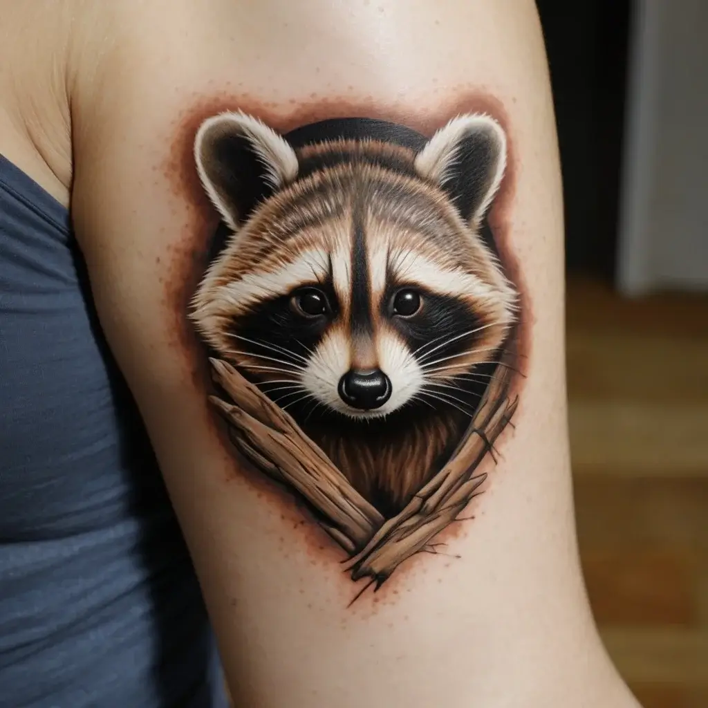 Raccoon tattoo (112)