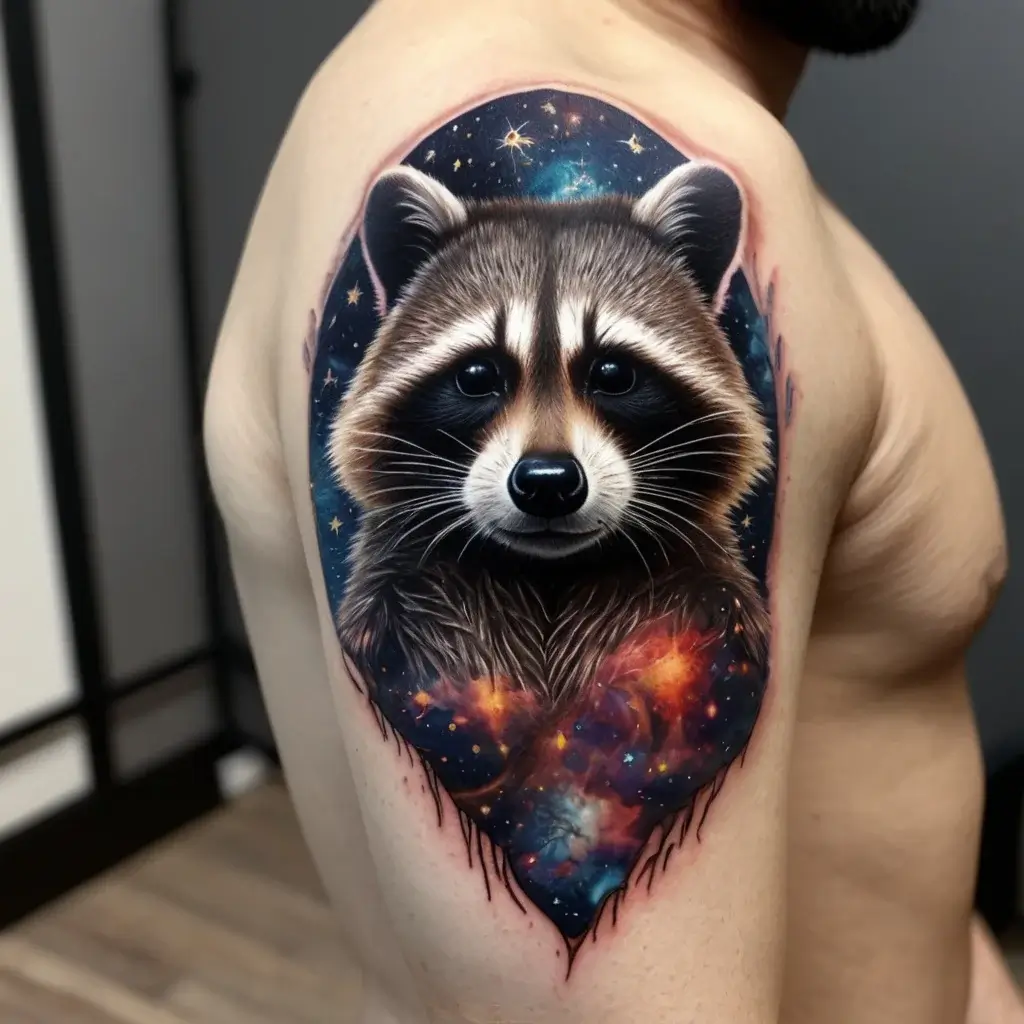 Raccoon tattoo (114)