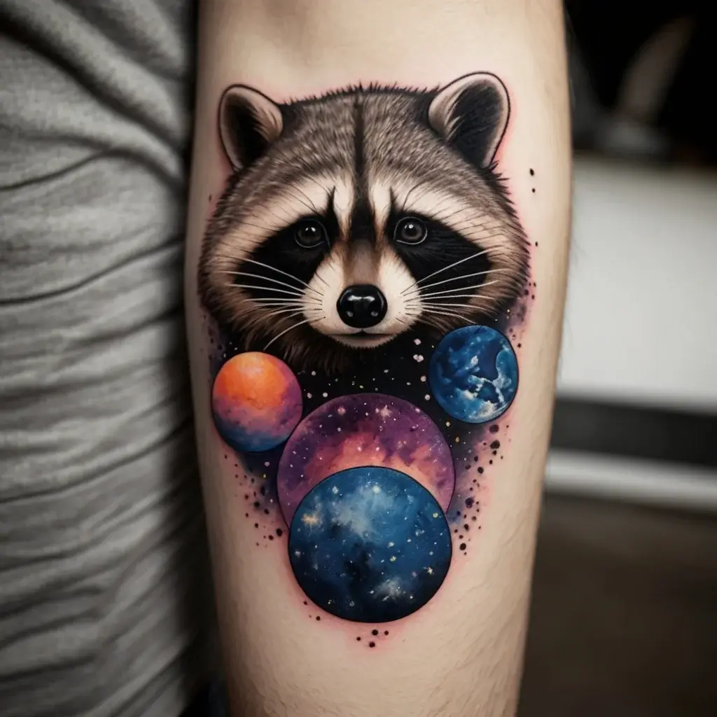 Raccoon tattoo (115)