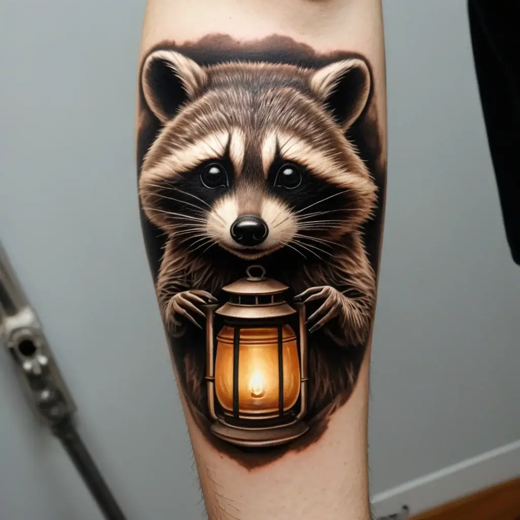 Raccoon tattoo (116)