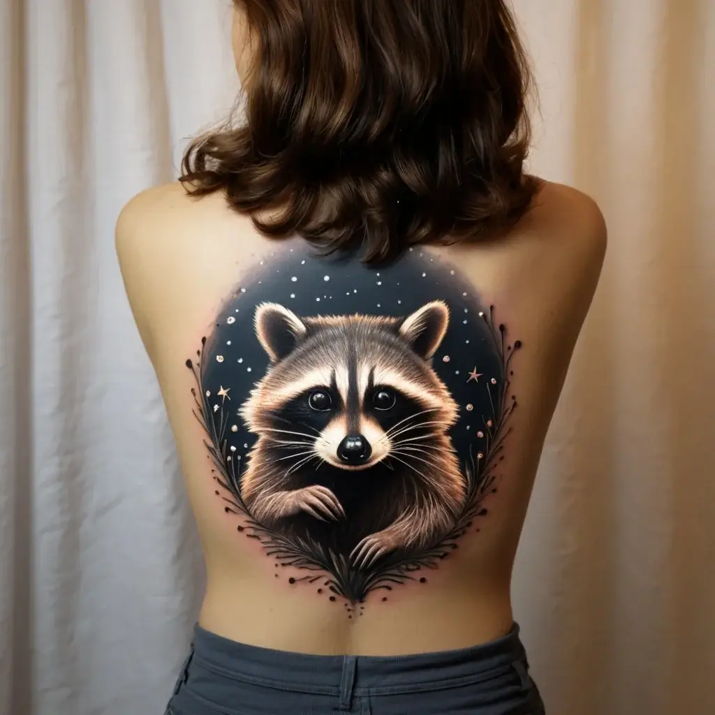 Raccoon tattoo (120)