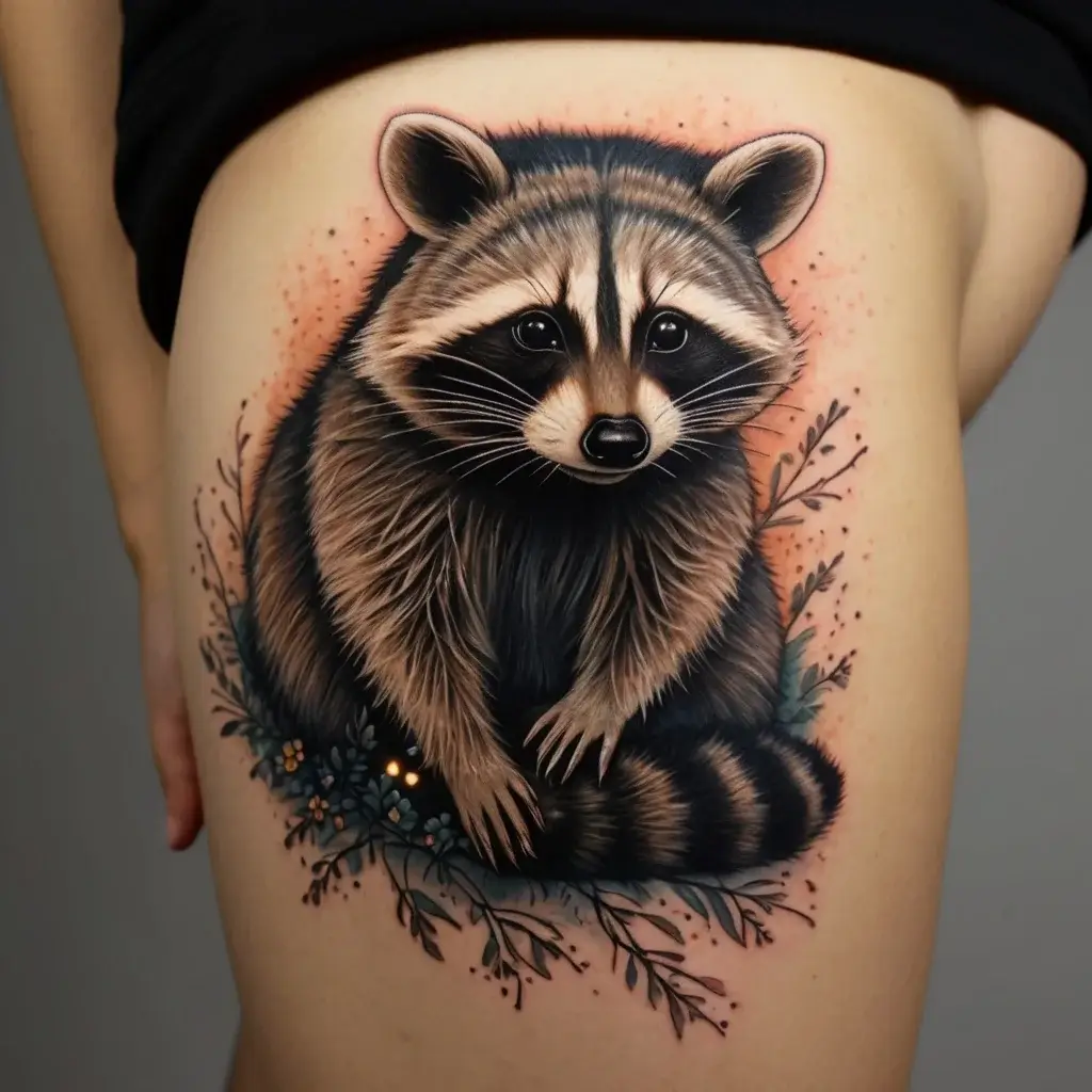 Raccoon tattoo (121)