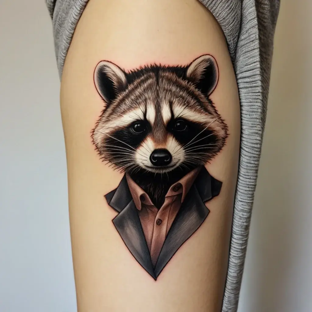 Raccoon tattoo (123)