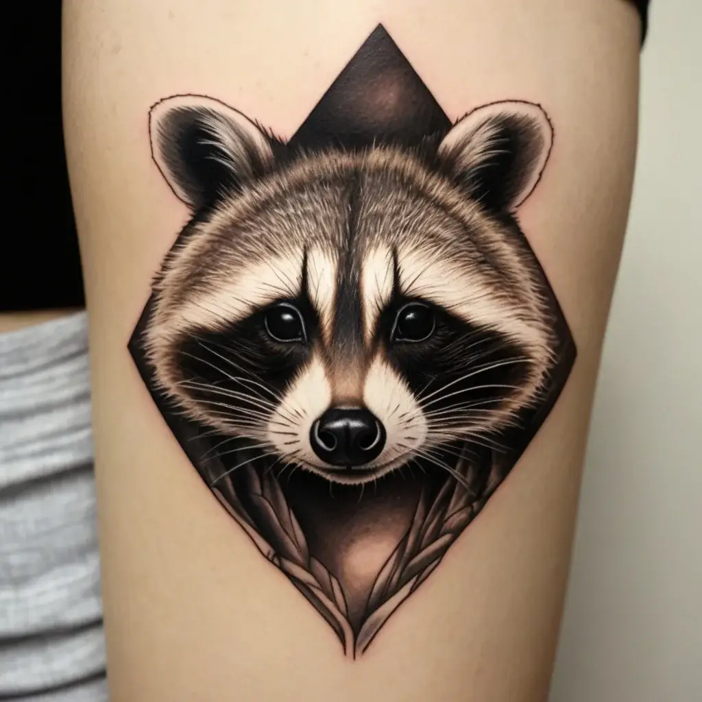 Raccoon tattoo (126)