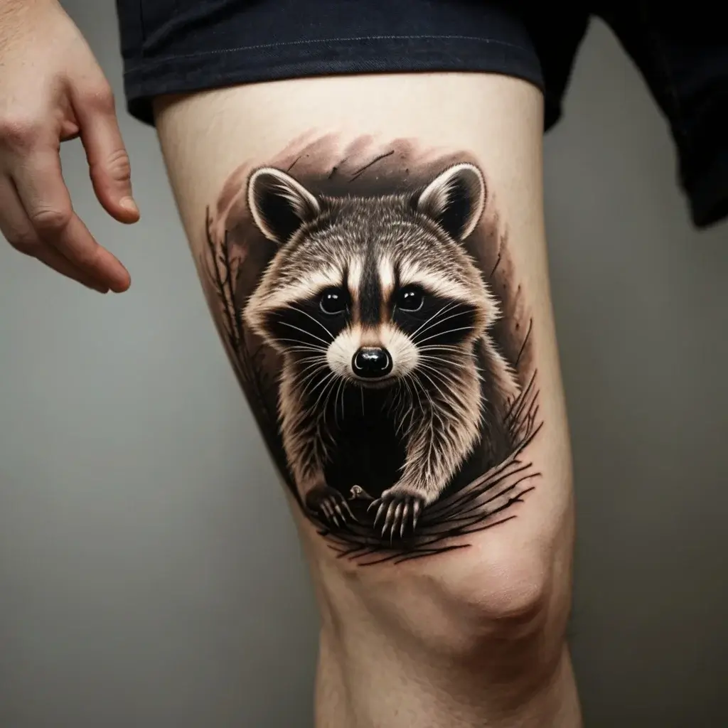 Raccoon tattoo (127)