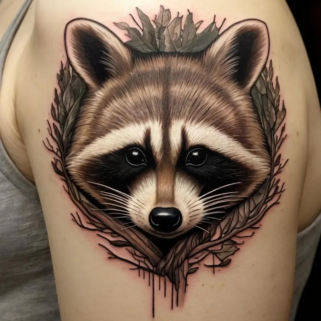 Raccoon tattoo (129)