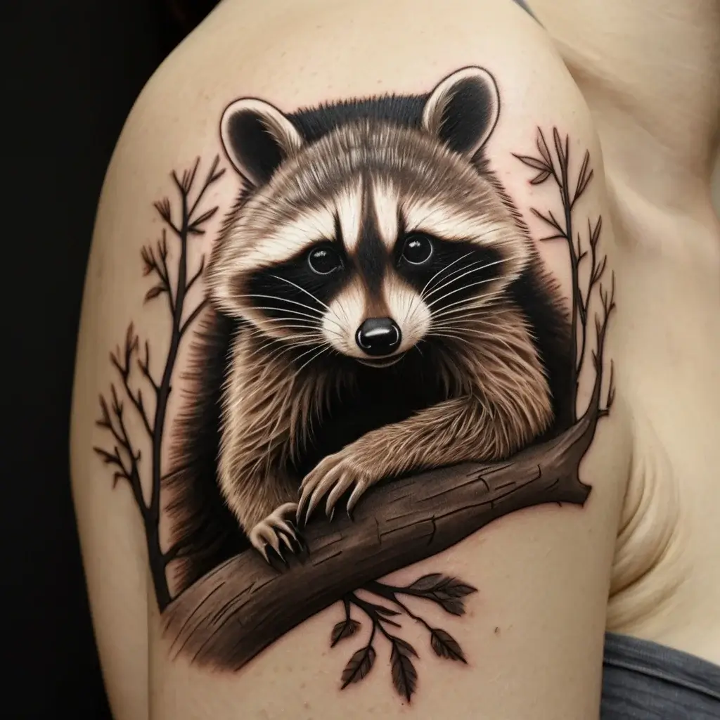 Raccoon tattoo (130)