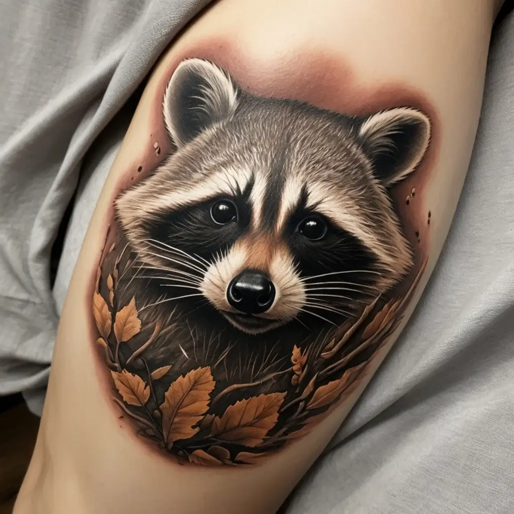 Raccoon tattoo (132)