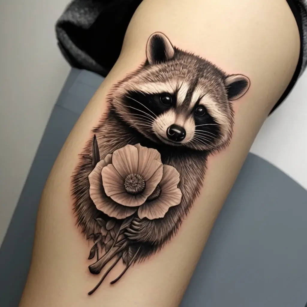 Raccoon tattoo (133)