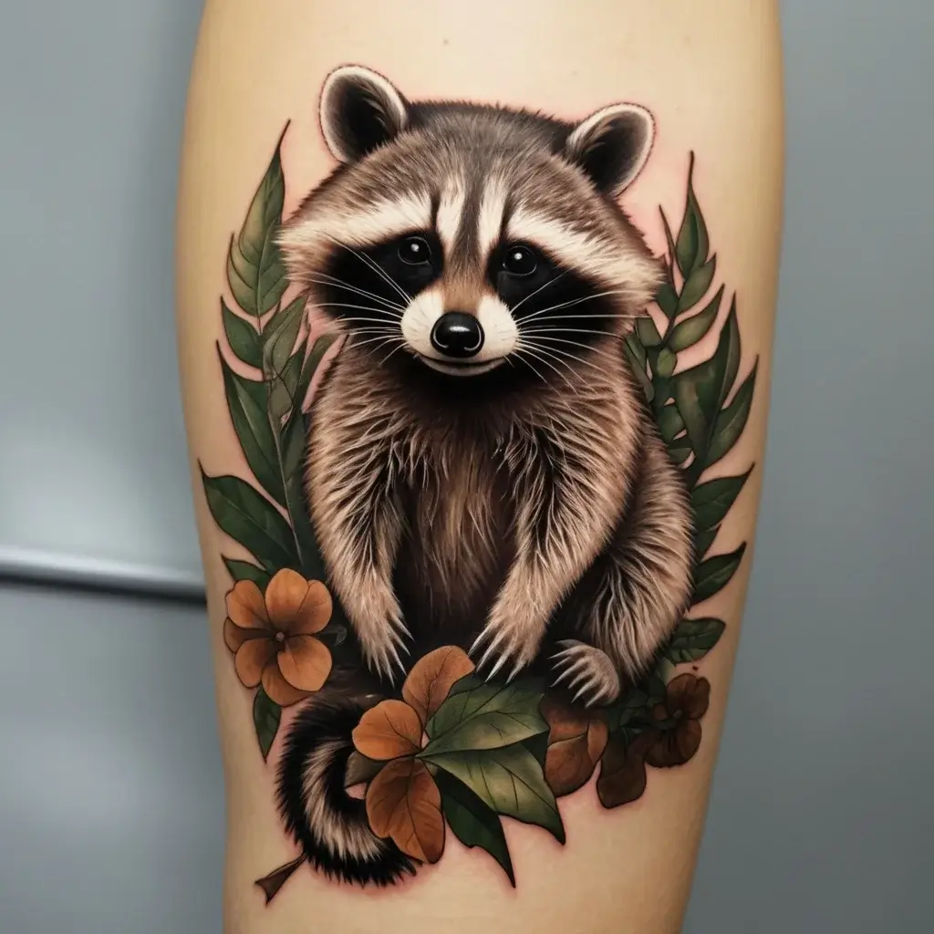 Raccoon tattoo (135)