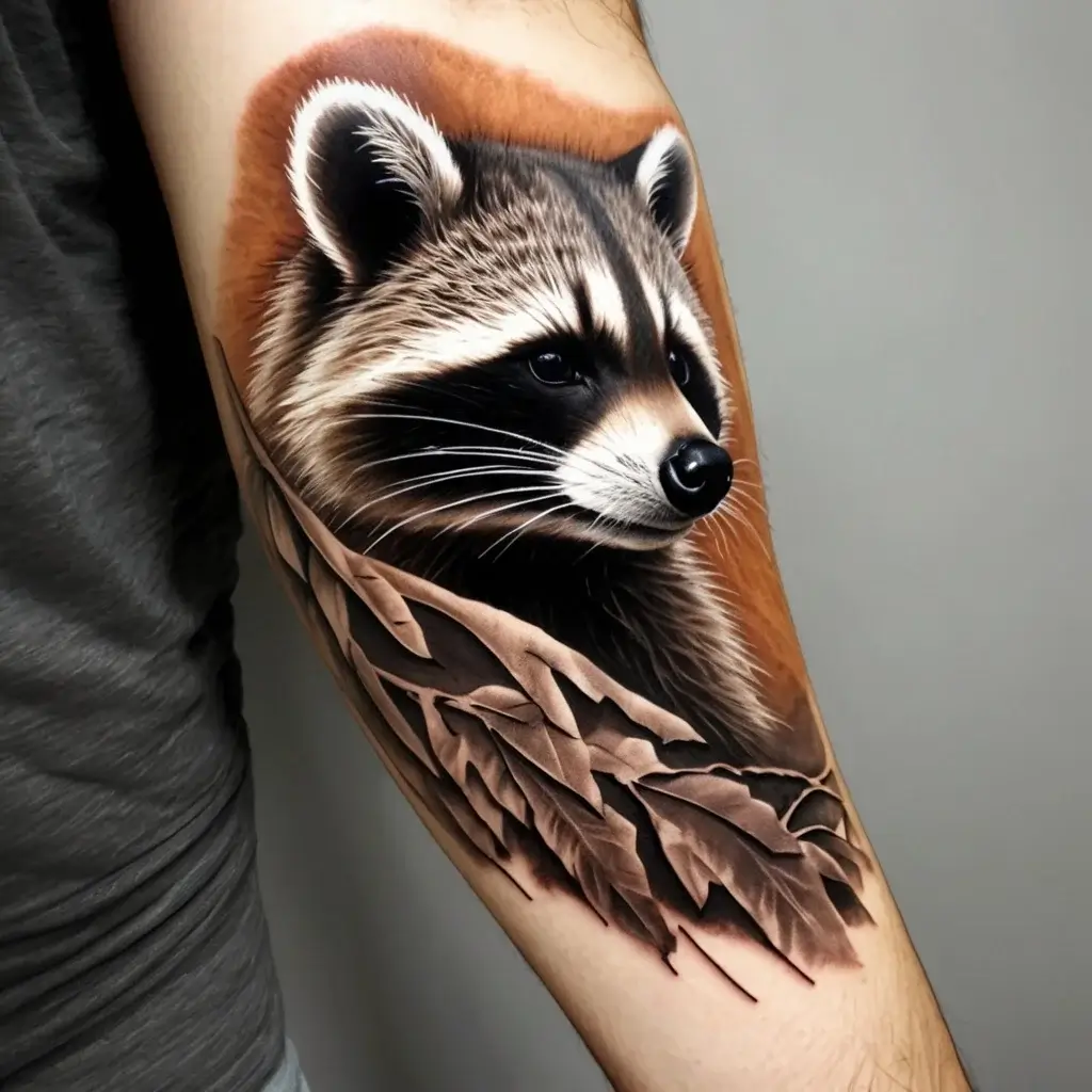 Raccoon tattoo (136)