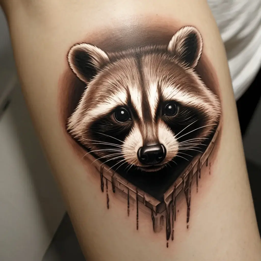 Raccoon tattoo (138)