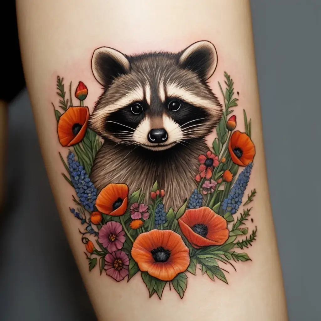 Raccoon tattoo (16)