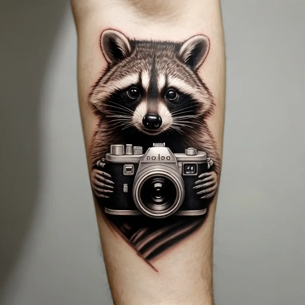 Raccoon tattoo (19)