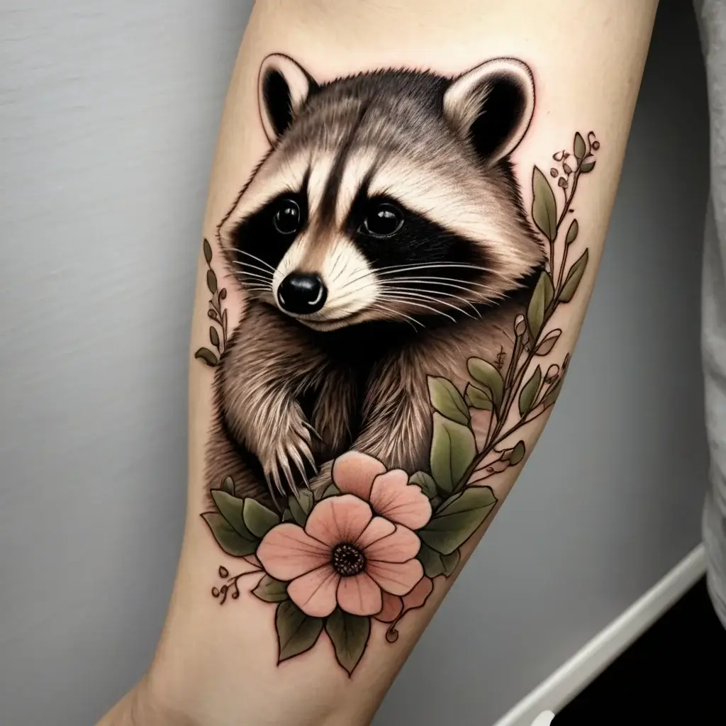 Raccoon tattoo (2)