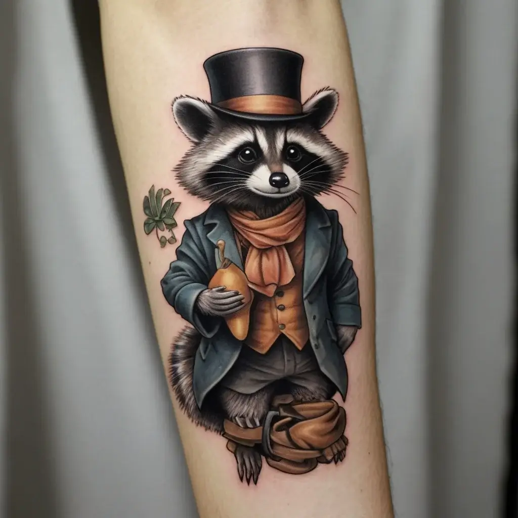 Raccoon tattoo (20)