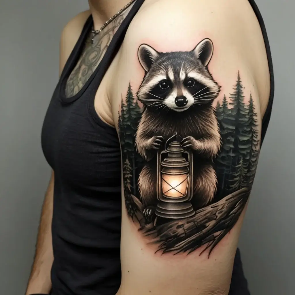 Raccoon tattoo (21)