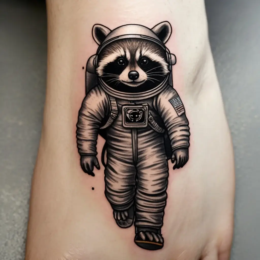 Raccoon tattoo (23)