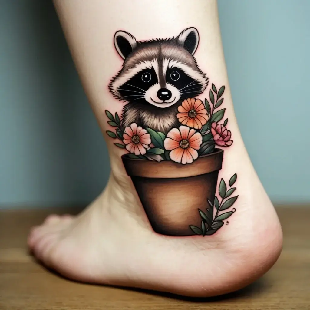 Raccoon tattoo (28)