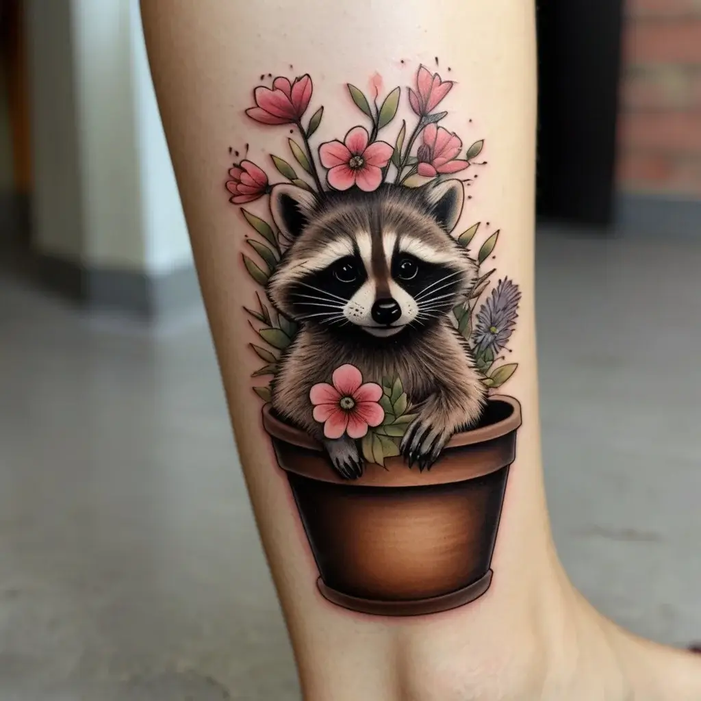 Raccoon tattoo (29)