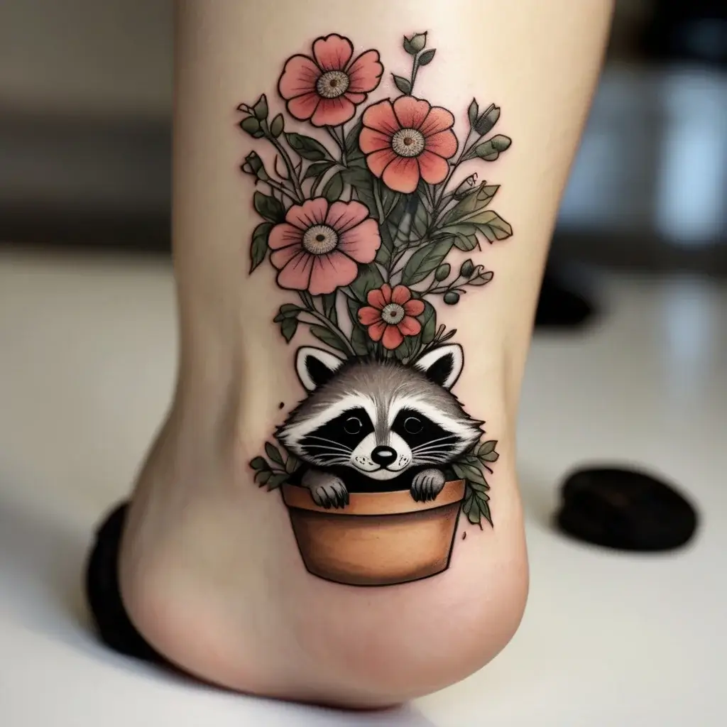 Raccoon tattoo (31)