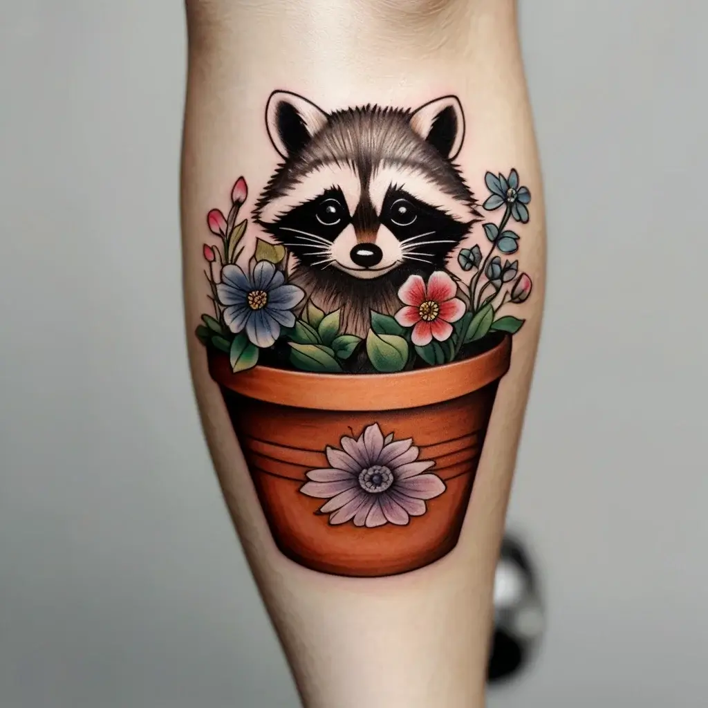 Raccoon tattoo (32)