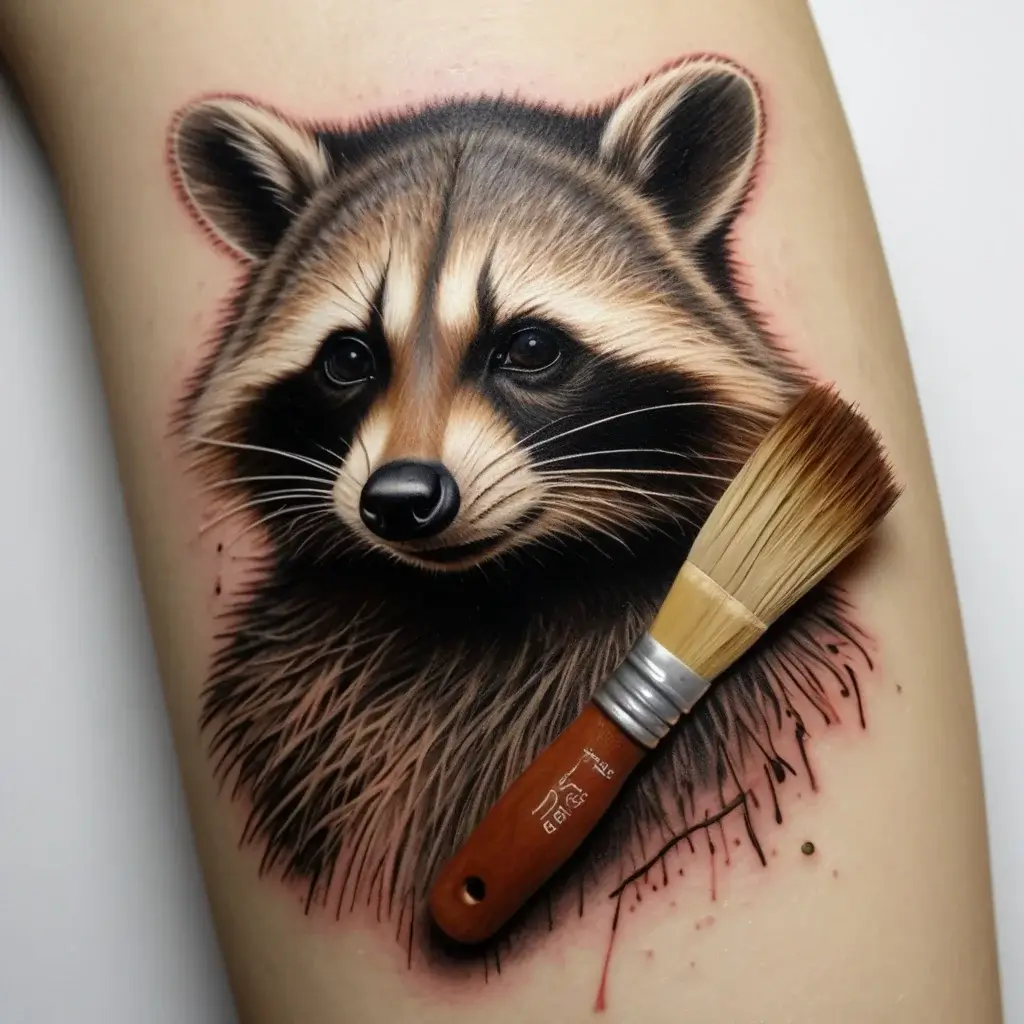 Raccoon tattoo (33)