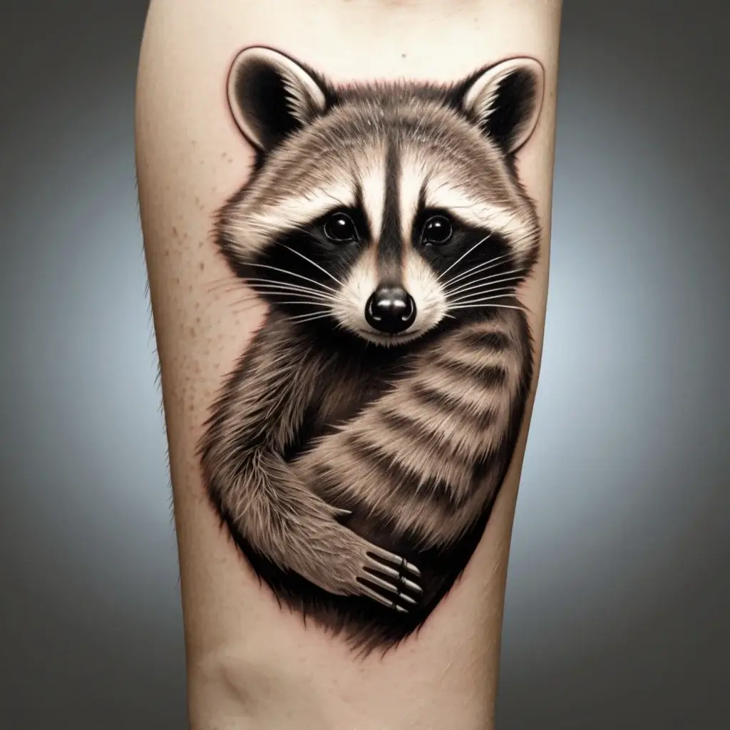 Raccoon tattoo (34)