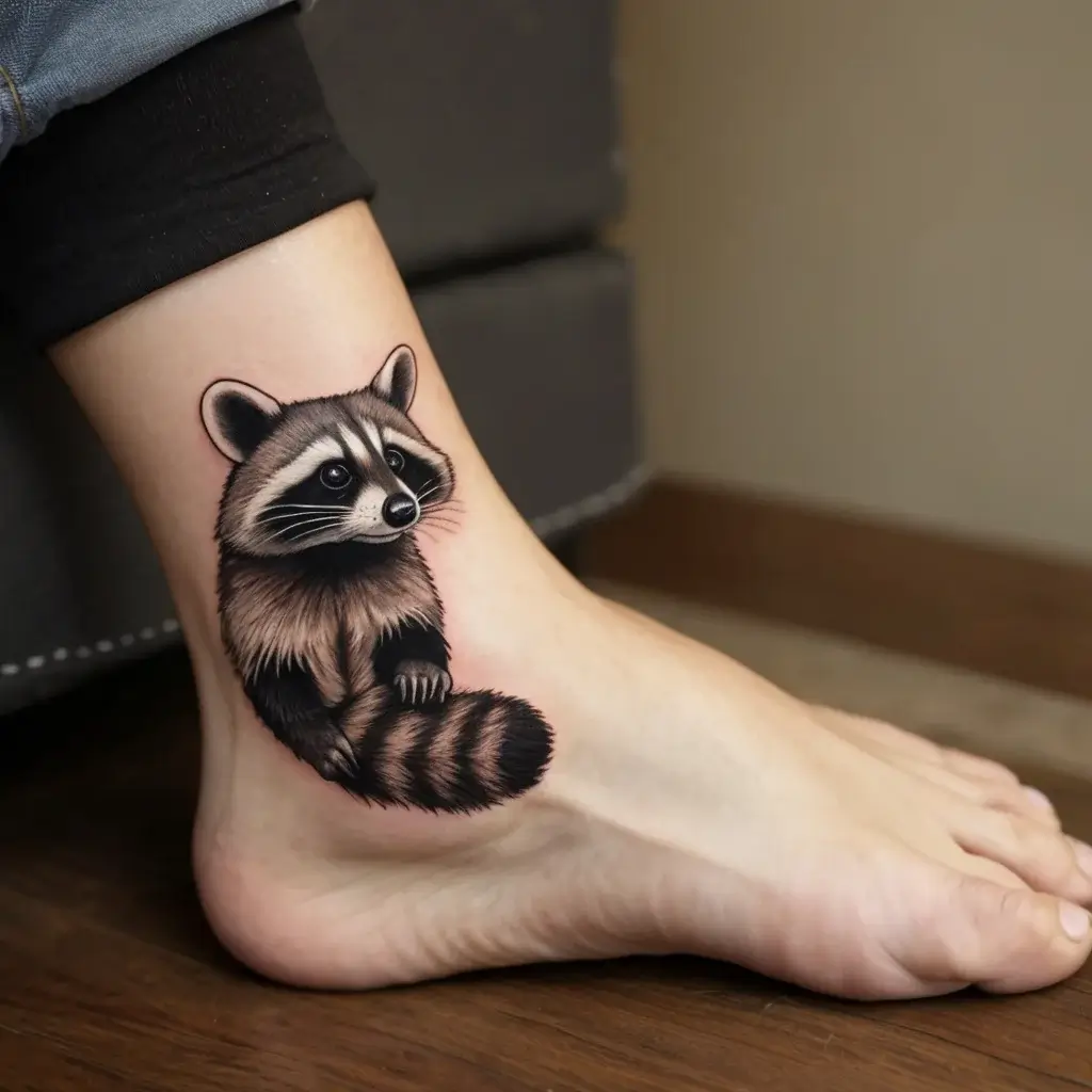 Raccoon tattoo (37)