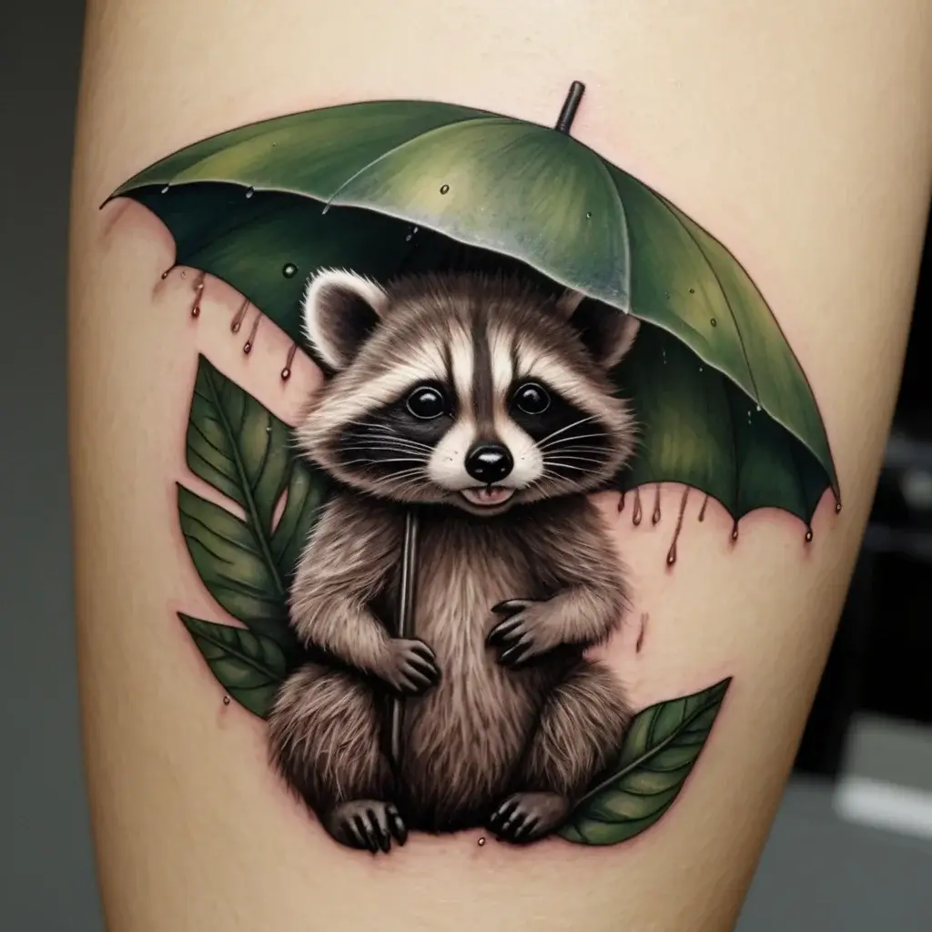 Raccoon tattoo (38)