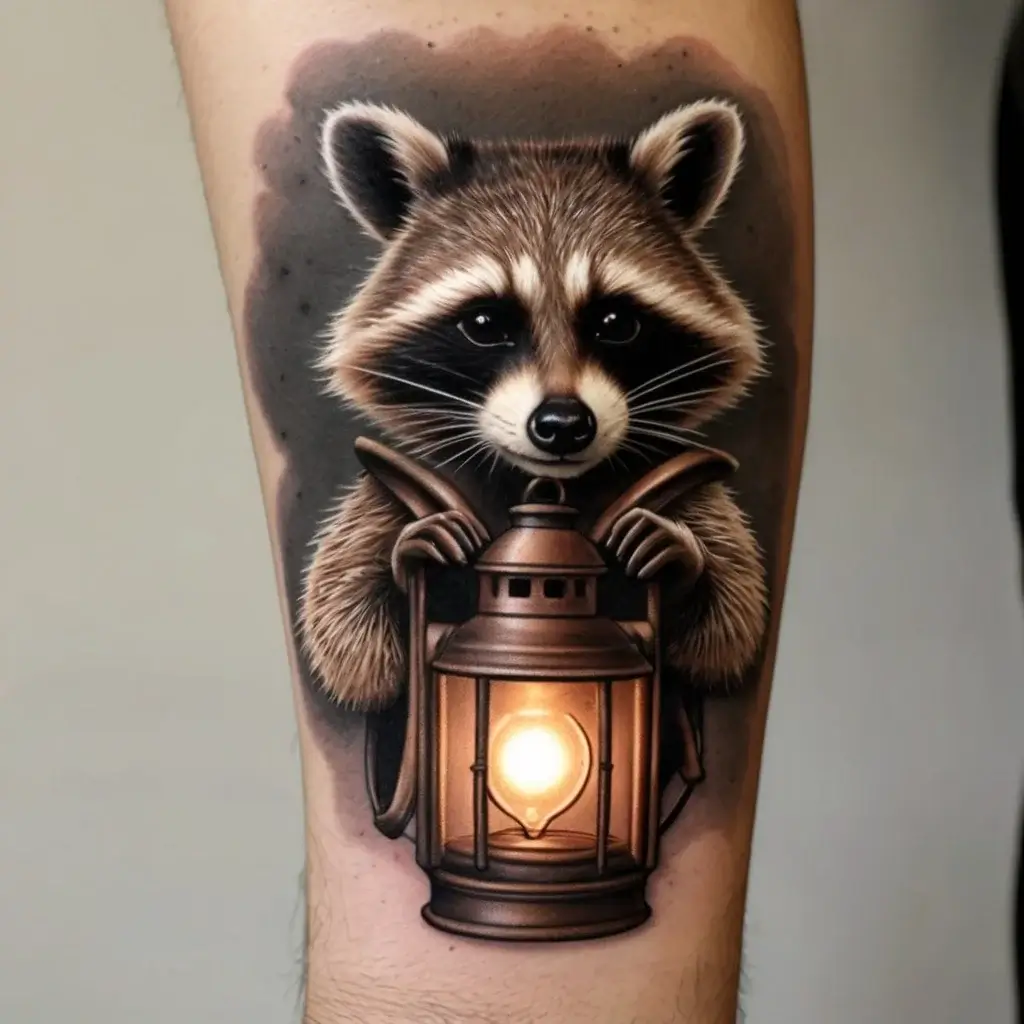 Raccoon tattoo (39)