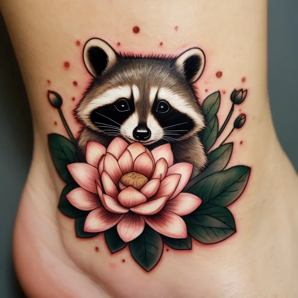 Raccoon tattoo (4)