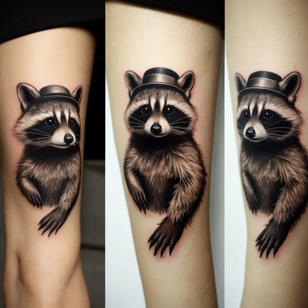 Raccoon tattoo (41)