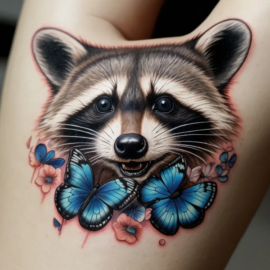 Raccoon tattoo (44)