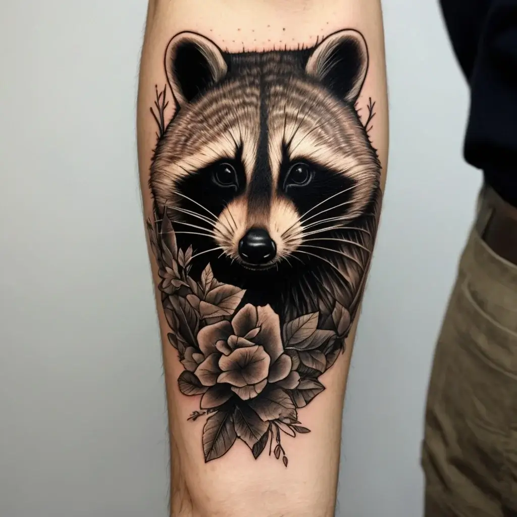 Raccoon tattoo (47)