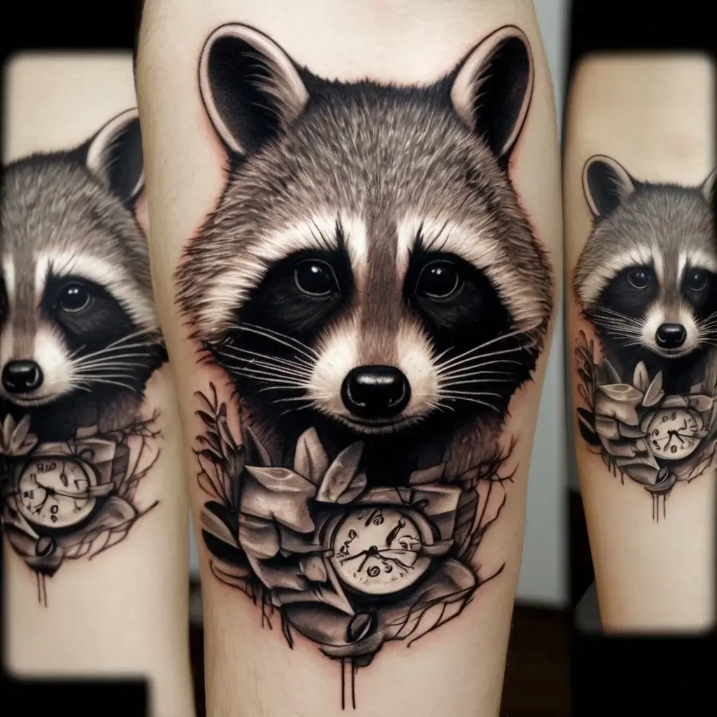 Raccoon tattoo (49)