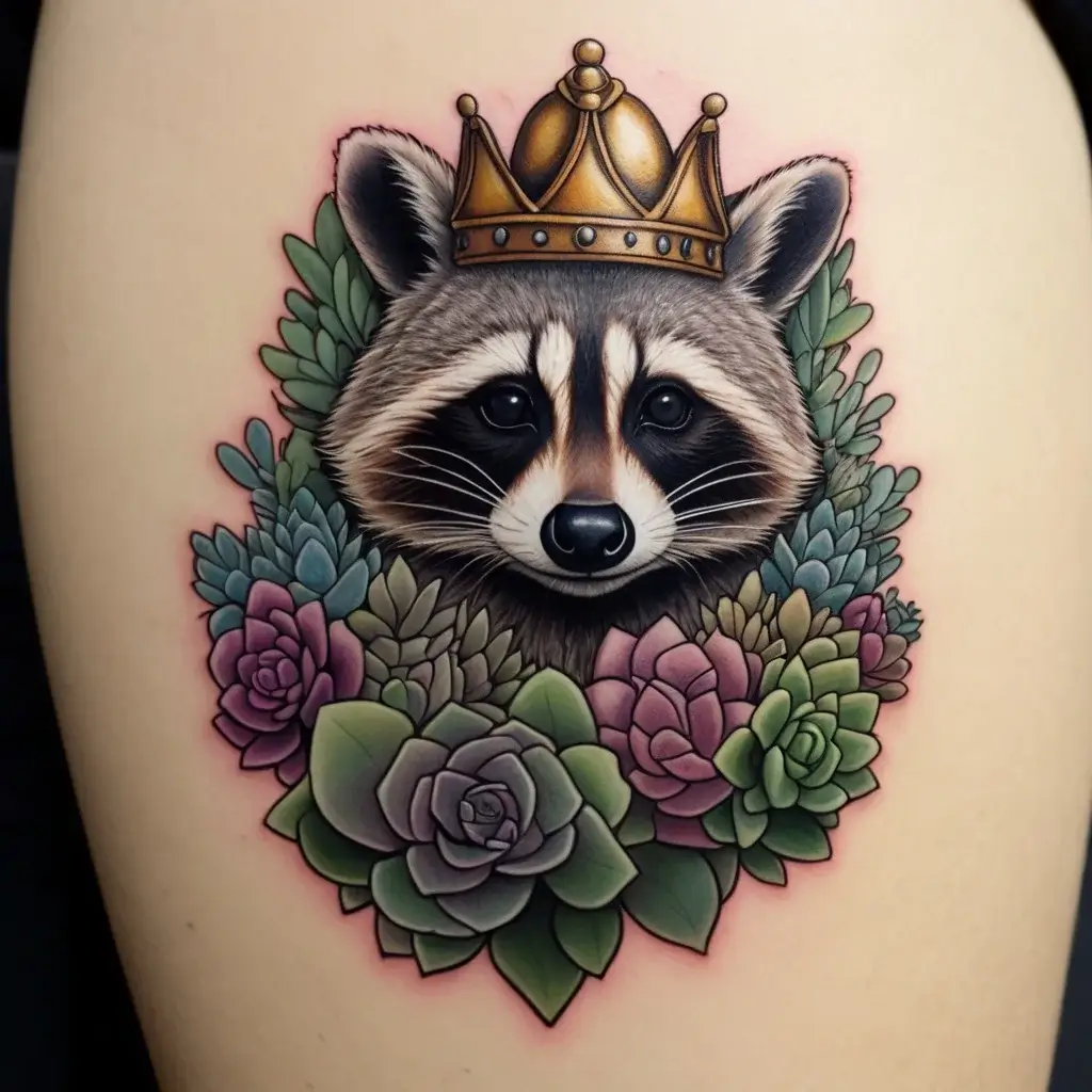 Raccoon tattoo (5)