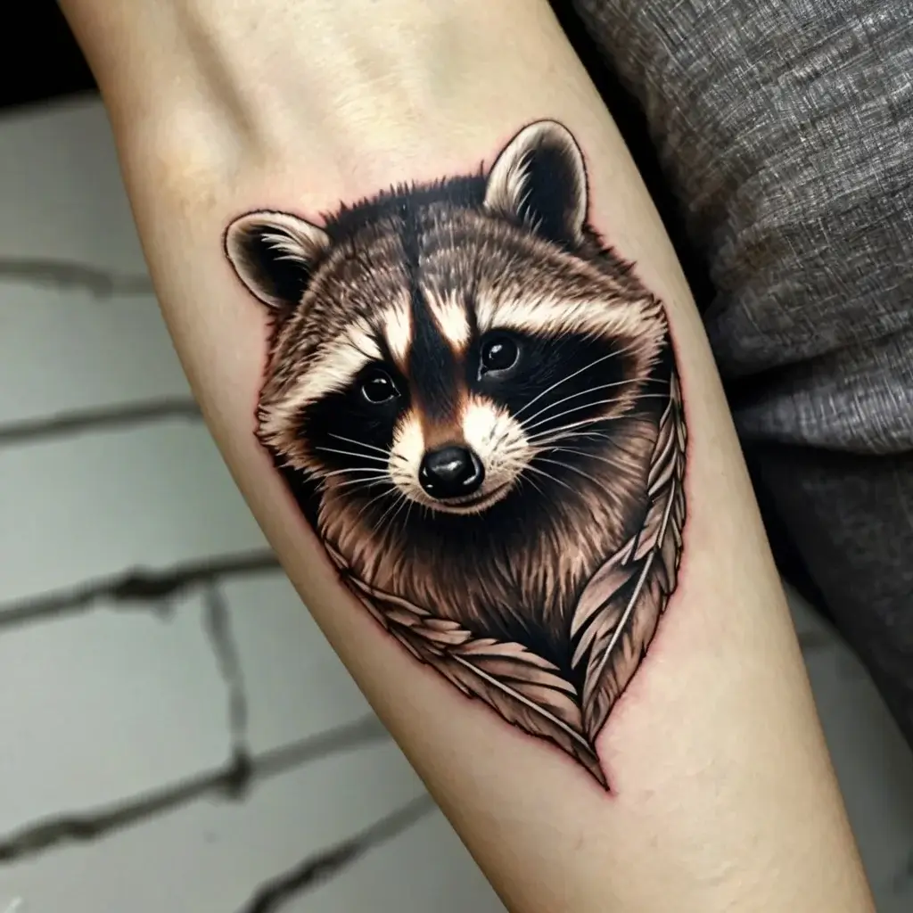 Raccoon tattoo (50)