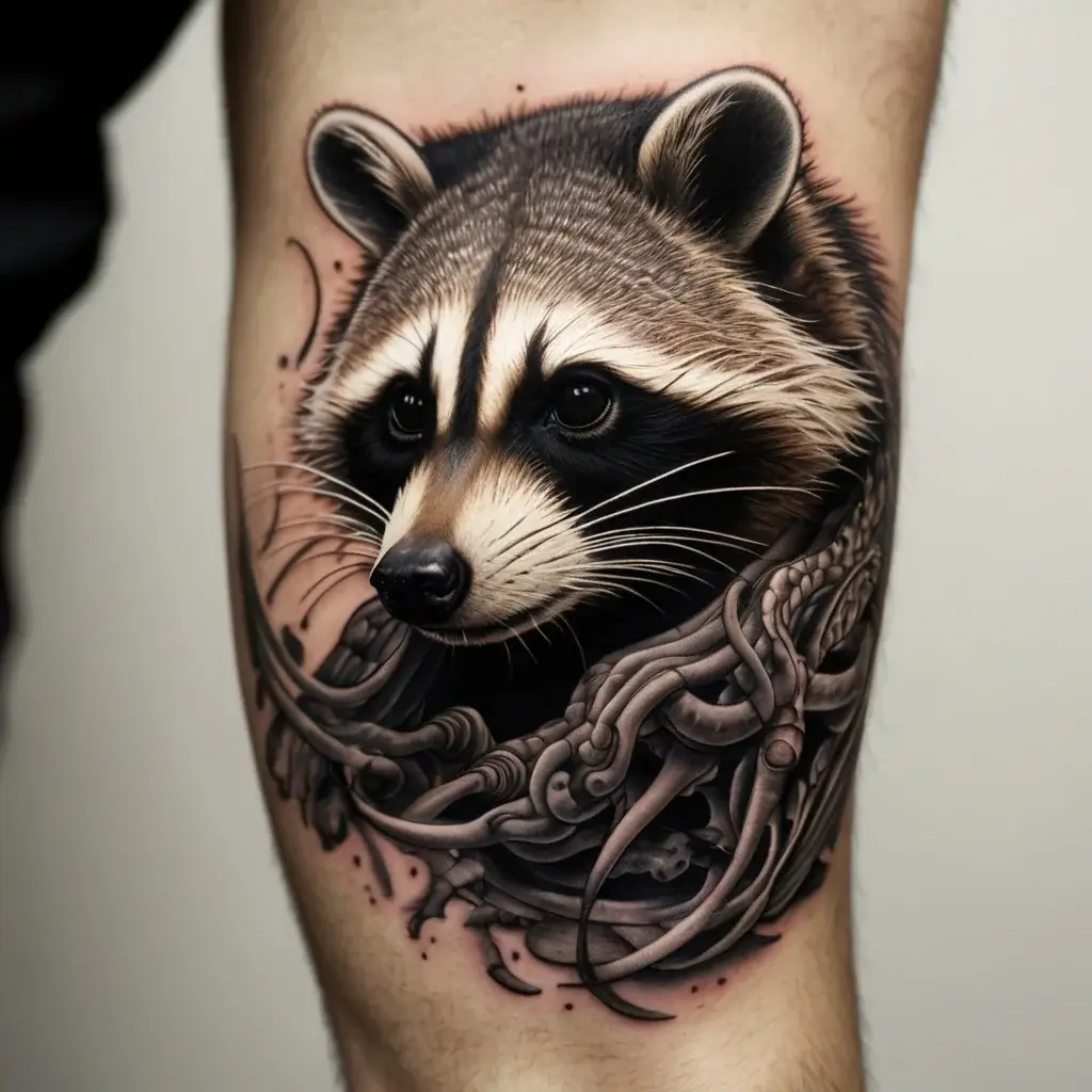 Raccoon tattoo (52)