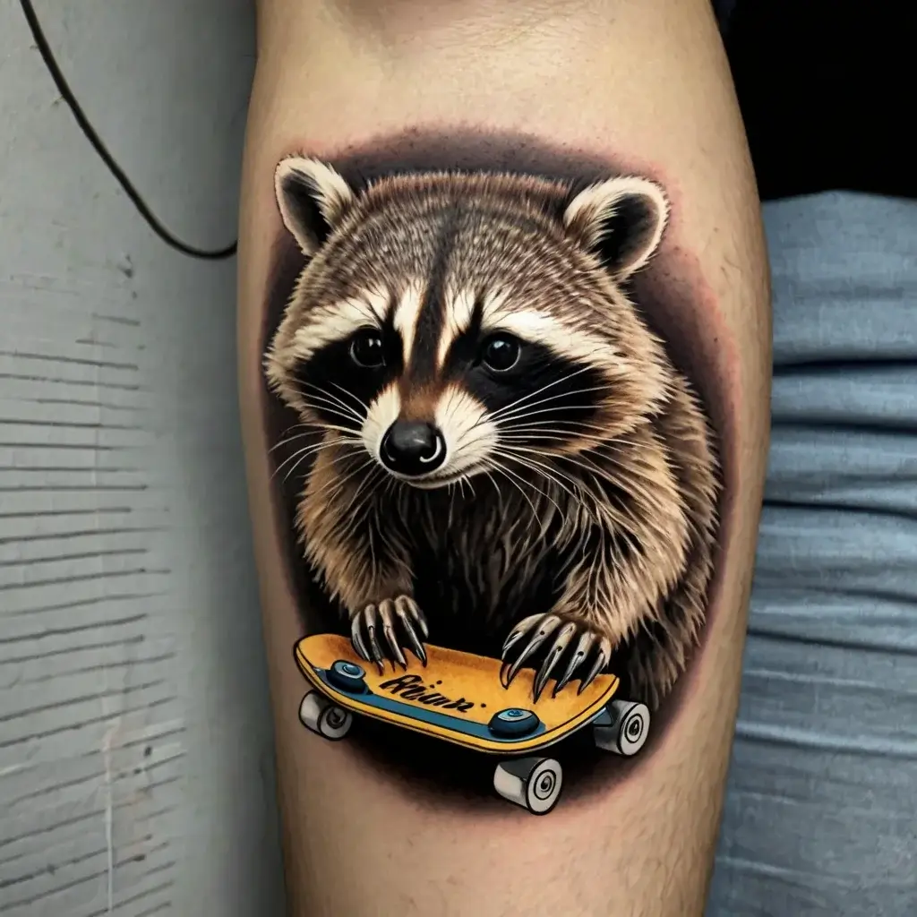 Raccoon tattoo (54)