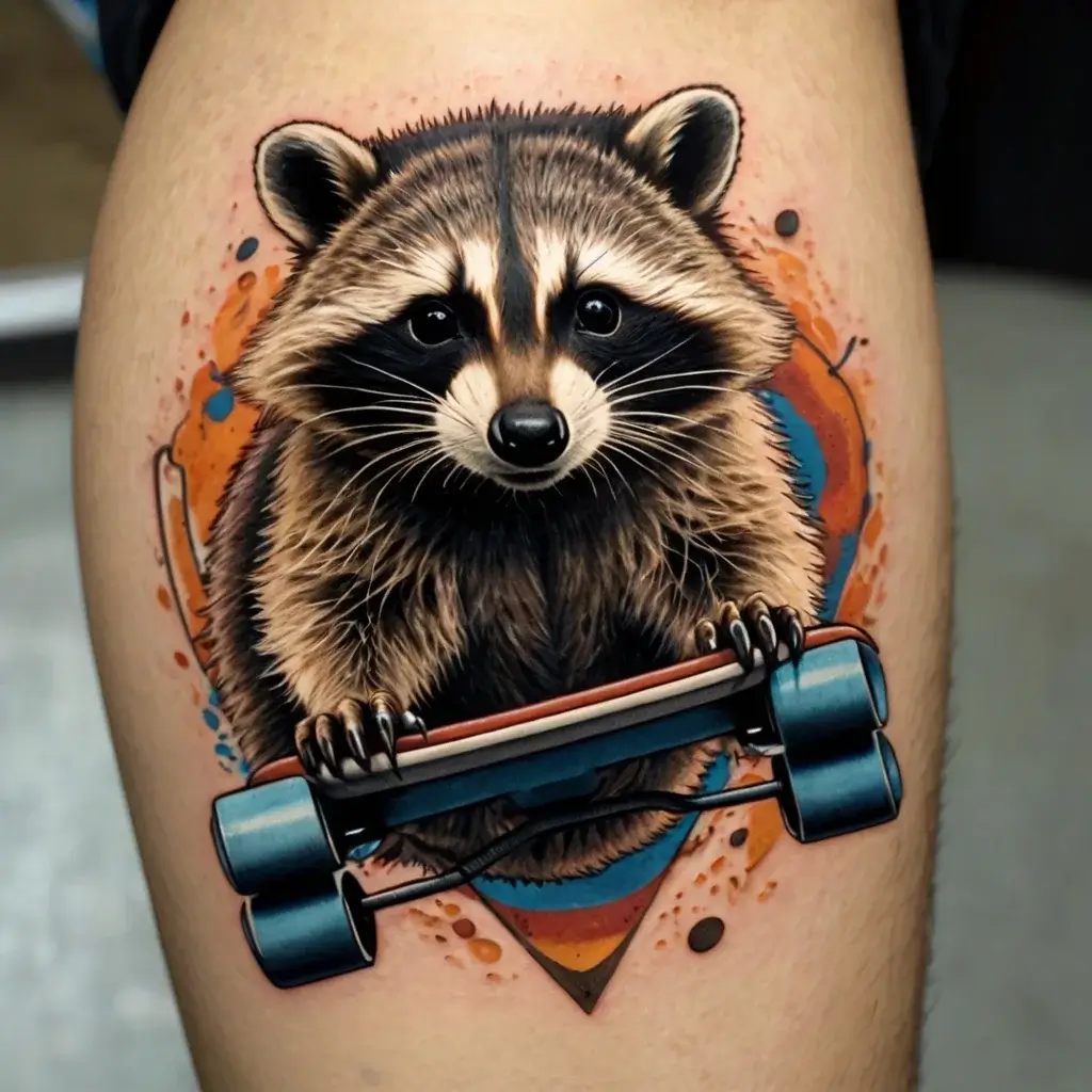 Raccoon tattoo (55)